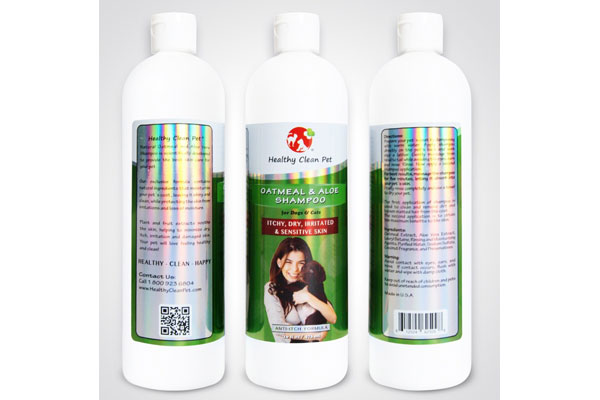 Healthy Clean Pet -Oatmeal and Aloe-Shampoo for Pets