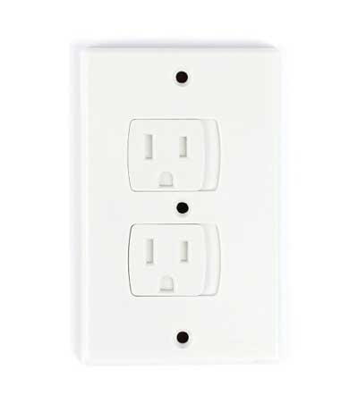 Secure Home Self-Closing Electrical Outlet Covers Fro Baby Proofing