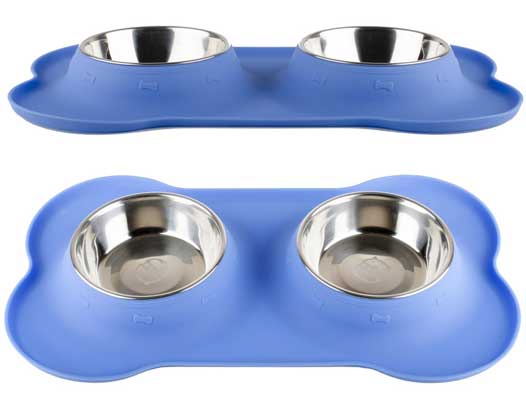 Fossa No-Spill Stainless Steel Dog Food Bowls