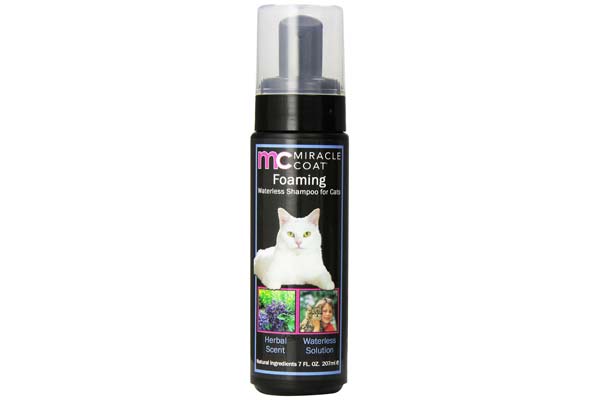 Miracle Coat Foaming Waterless Shampoo for Cats 7 oz