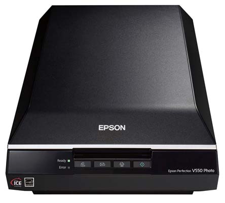 Epson V550 Perfection Image, Color Photo, Negative, Film, & Document Scanner, 6400 dpi (Certified Refurbished)