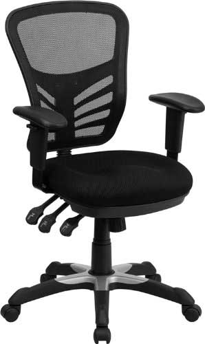 Offex HL-0001-GG Mid-Back Chair with triple Paddle Control 