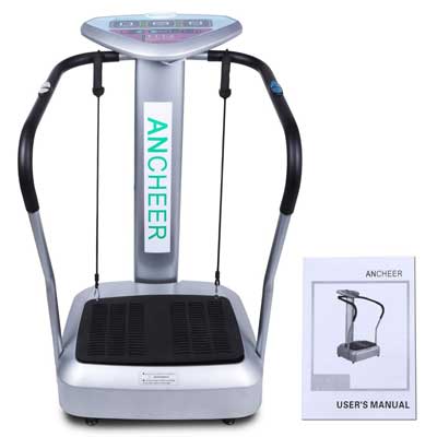 Ancheer Full Body Vibration Platform Fitness Massage Machine Exercise Trainer Plate