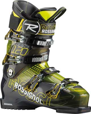 Rossignol Alias Sensor 120 Ski Boots Yellow Transparent Mens