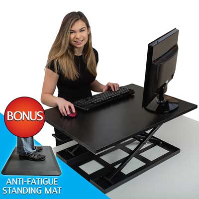 Koozam Standing Desk with Anti Fatigue Mat