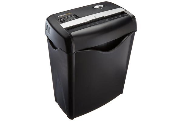 AmazonBasics 6-Sheet Cross-Cut Paper and Credit Card Shredder