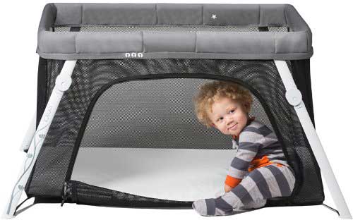 Guava Family Lotus Travel Crib & Baby Playard