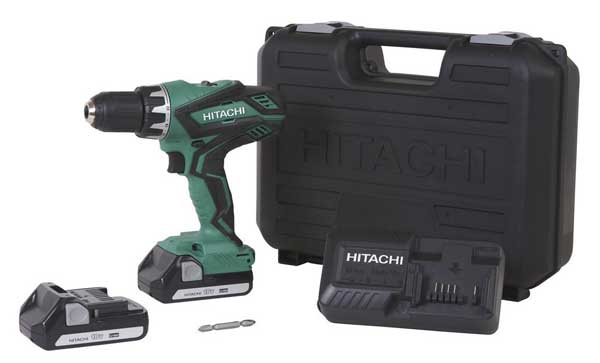 Hitachi DS18DGL 18-Volt Cordless Lithium-Ion 1/2 Inch Compact Drill Driver Kit