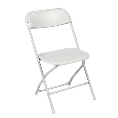 Best Choice Products White Plastic Folding Chairs