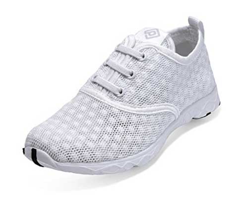 Dream Pairs 1610041-W Women's New Light Weight Comfort Sole Easy Walking Athletic Slip On Water shoes