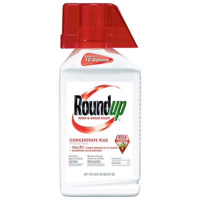 Roundup Weed and Grass Killer Concentrate Plus, 36.8-Ounce