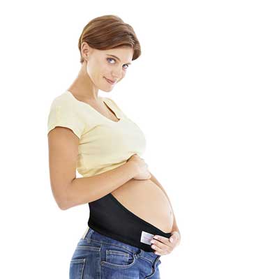 Gabrialla Elastic Maternity Support Belt (Medium Support), Medium, Black