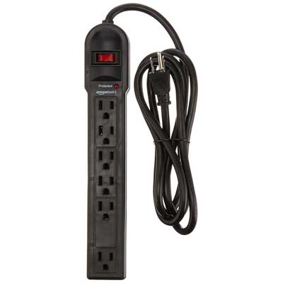 AmazonBasics 6-Outlet Surge Protector Power Strip