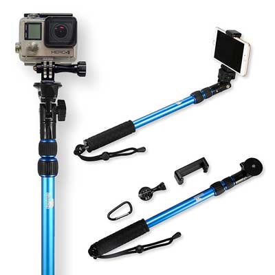 Selfie Stick | Use as GoPro Pole and Monopod Kit
