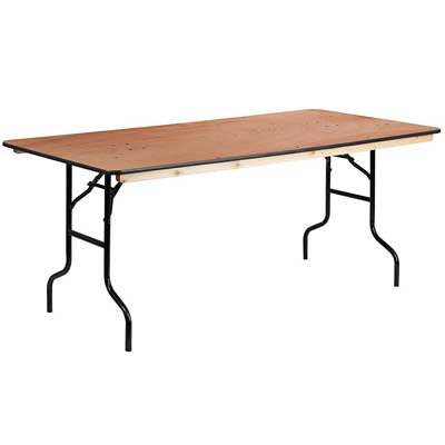 Flash Furniture 36” x 72” Rectangular Wood Folding table