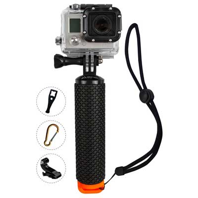 ProFloat Waterproof Floating Hand Grip compatible with all GoPro Cameras
