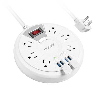 Power Strip, BESTEK 6-Outlet Surge Protector