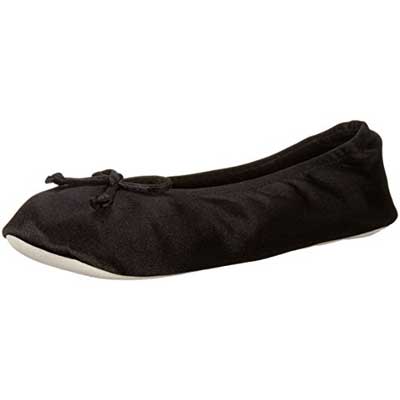 Isotoner Women's Satin Ballerina Slipper