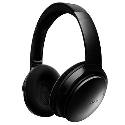 Bose QuietComfort 35 Wireless Headphones, Noise Cancelling- Black