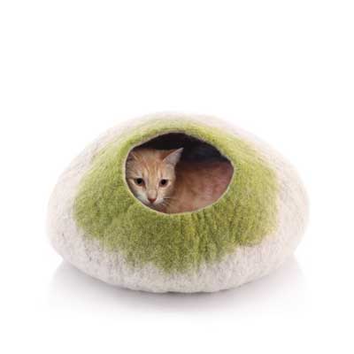 Kittycentric Cozy Cat Cave Bed