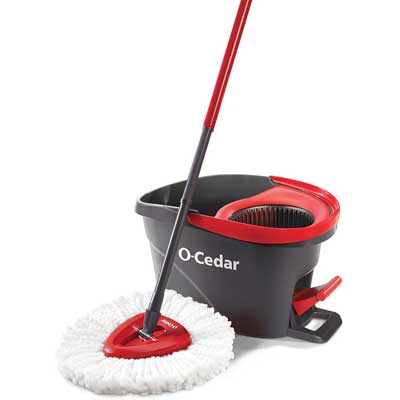 O-Cedar Easy Wring Microfiber Spin Mop and Bucket Floor Cleaning System