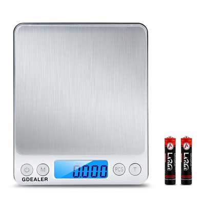 GDEALER Digital Pocket Kitchen Scale