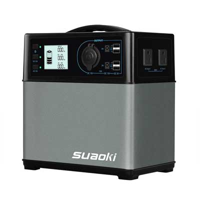 Suaoki 400Wh/120,000mAh Portable Solar Generator Lithium ion Power Source