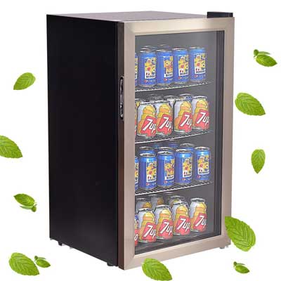 Costway 120 Can Beverage Refrigerator