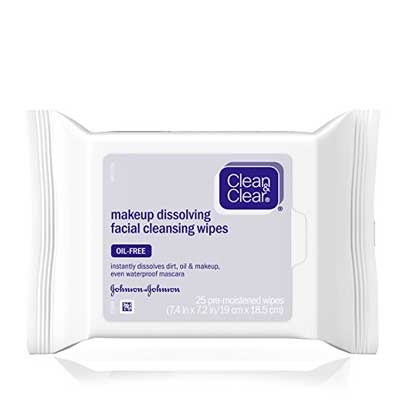 Clean & Clear Oil-Free Makeup Dissolving Facial Cleansing Wipes