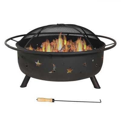 Sunnydaze 42 Inch Large Cosmic Outdoor Patio Fire Pit