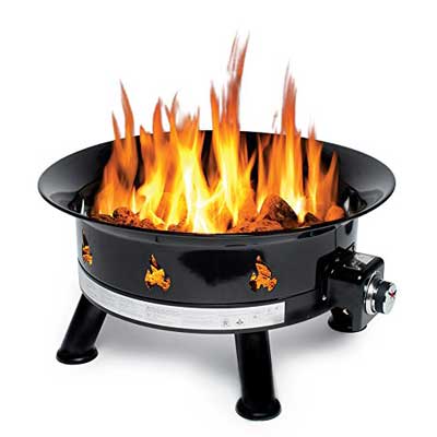 Outland Firebowl 883 Mega Outdoor Propane Gas Fire Pit with Soft Cover