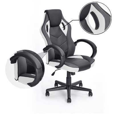 Computer Gaming Racing Chair Coavas Office High Back PU Leather Computer Chair