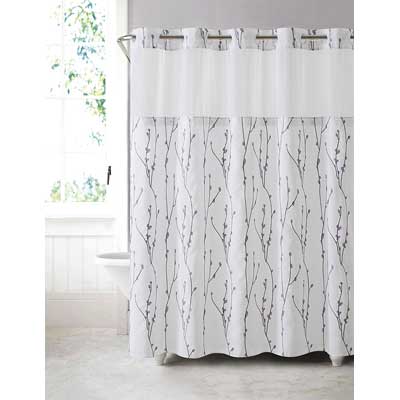 Hookless Arcs and Angels Cherry Bloom Shower Curtain