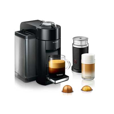 Nespresso Vertuo Evoluo Coffee and Espresso Machine with Aeroccino by De'Longhi