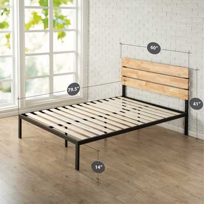 Zinus Sonoma Metal & Wood Platform bed