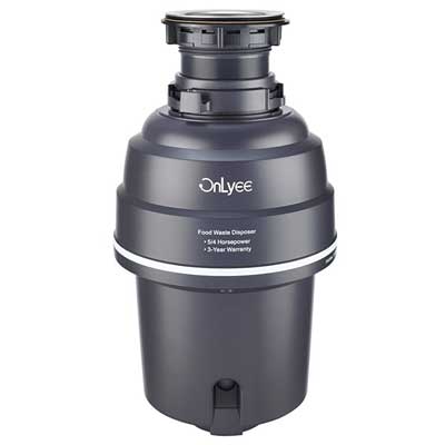 OnLyee Food Waste Household Garbage Disposal, Gray