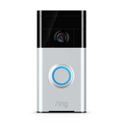 Ring Wi-Fi Enabled Video Doorbell in Satin Nickel