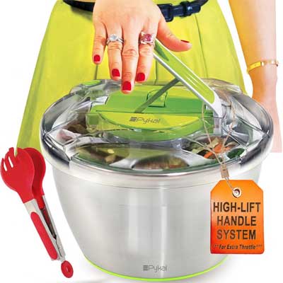 Pykal Large Stainless Steel Salads Spinner