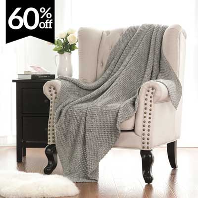 Bedsure Knitted Throw Blanket