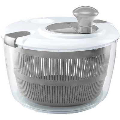 AnGeer Salad Spinner Large Multifunction 4.5 Quart Design BPA Free，Manual Good Grips Crank Handle /& Locking Fruits and Vegetables Dryer Dry Off /& Drain Lettuce Quick Spinner