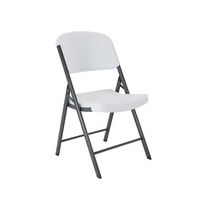 Lifetime 42804 Folding Chair White Granite
