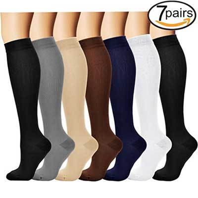 7 pairs Compression Socks for men and women