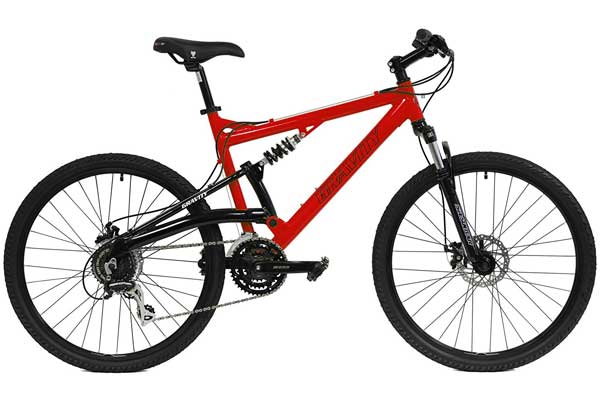 2018 Gravity FSX 1.0 Dual Full Suspension Mountain Bike with Disc Frames