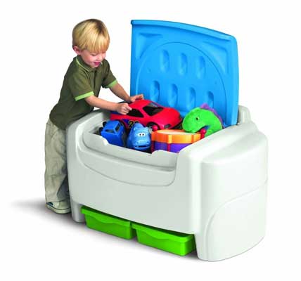 plastic toy storage box