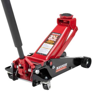 Blackhawk B6350 Black/Red Fast Lift Service Jack-3.5 Ton Capacity