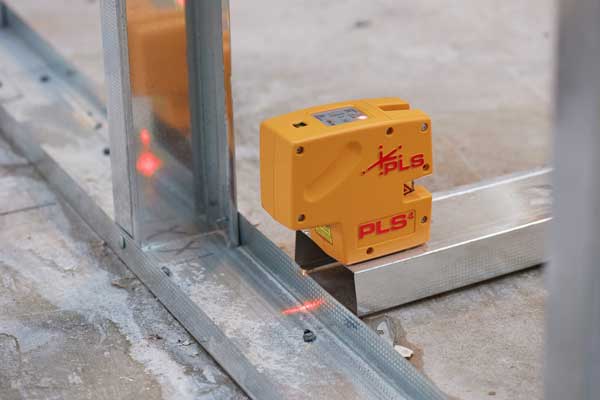 PLS 4 Red Cross Line Laser Level with Plumb