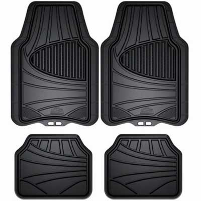 Armor All 78840ZN 4-piece Black All Season Rubber Floor Mat