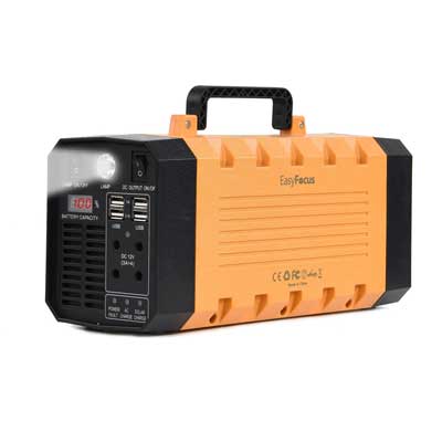 EasyFocus 500W 288WH Backup Portable Generator Solar Power Source