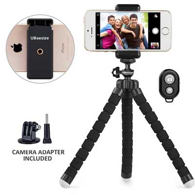 Phone Tripod, UBeesize Portable, and Adjustable Camera Stand Holder