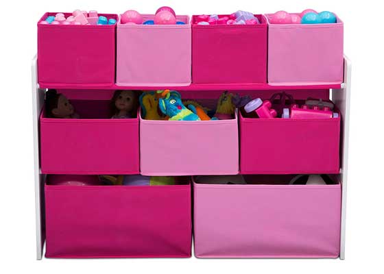 Delta Children Deluxe Multi-Bin Toy Organizer with storage bins